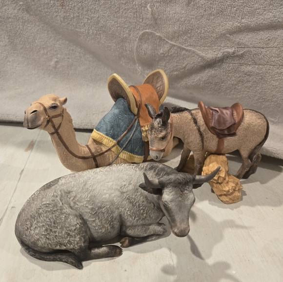 Lenox renaissance nativity animals camel ox donkey 1991 collection - Picture 2 of 4